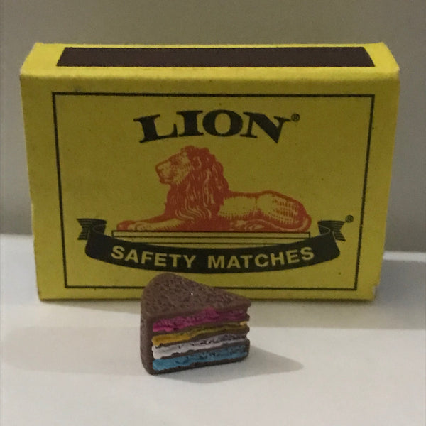 Miniature Chocolate Rainbow Cake Slice (Miniature, suitable for printer's tray)