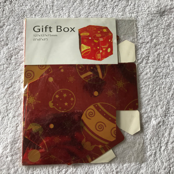 Gift Box Packaging Christmas (127mm x 127mm x 75mm)