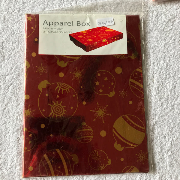 Gift Box Apparel Packaging Christmas (290mm x 215mm x 40mm)