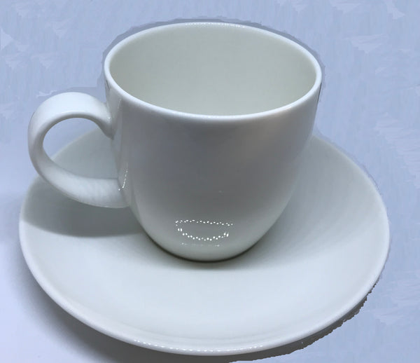 Teacup and Saucer White (Royal Fine China)
