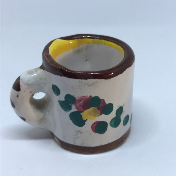 Miniature Mug Ceramic Floral (Miniature, suitable for printer's tray)