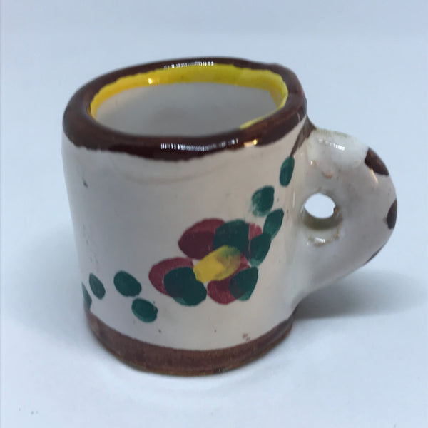 Miniature Mug Ceramic Floral (Miniature, suitable for printer's tray)