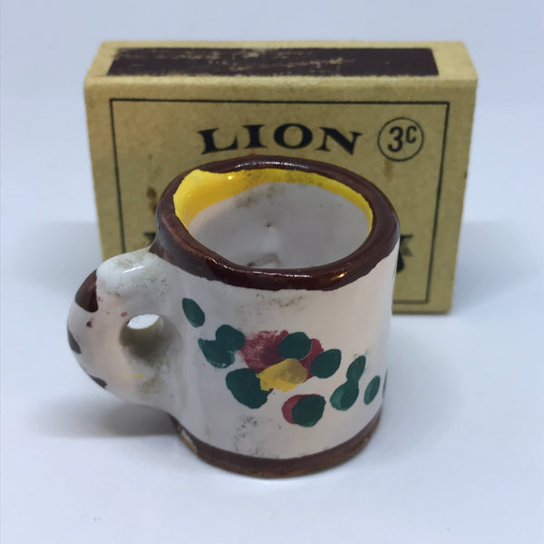 Miniature Mug Ceramic Floral (Miniature, suitable for printer's tray)