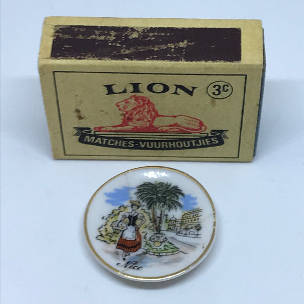 Miniature Plate 'Nice' Souvenir (Miniature, suitable for printer's tray)