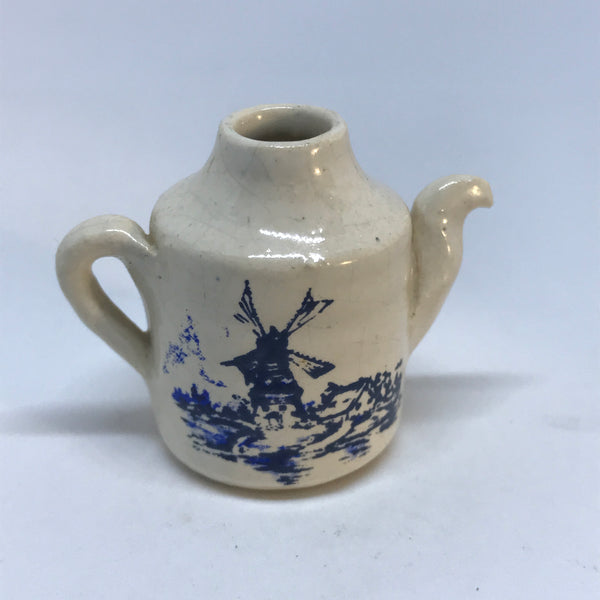Miniature 'Delft' Teapot / Coffee Pot (Miniature, suitable for printer's tray)