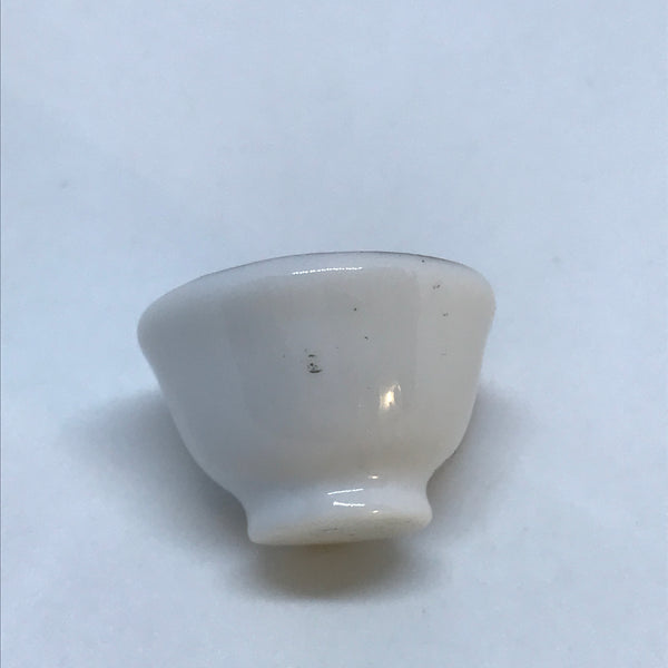 Miniature White Teacup with 'Gold' Trim (Miniature, suitable for printer's tray)