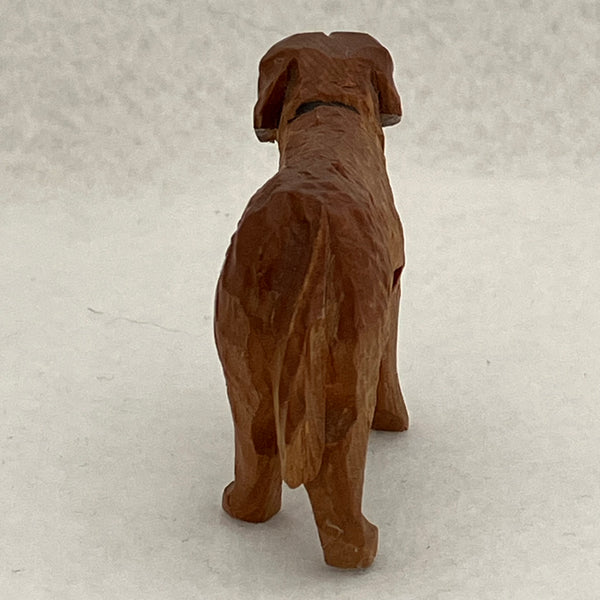 Wooden Carved Saint Bernard (Miniature, suitable for printer's tray)