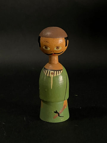 MIniature Wooden Man (Hand-painted)