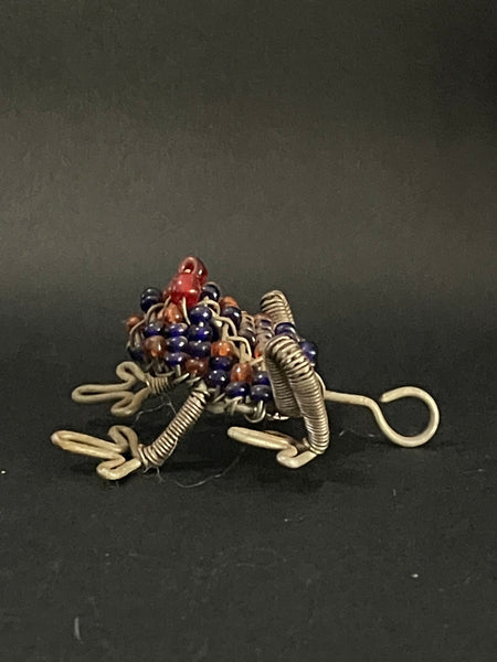 Wire Beaded Frog / Toad for Keyring (Miniature, suitable for printer's tray)
