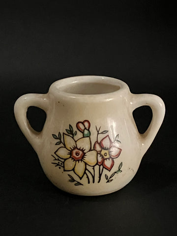 Ceramic Sugar Bowl, 1970's-style, 'earthenware'-style (Miniature, suitable for printer's tray)