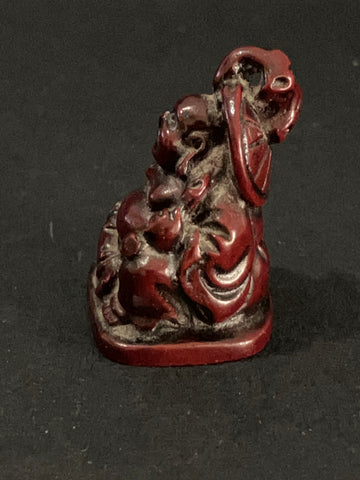 Beautiful Maroon Buddah (Miniature, suitable for Printer's Tray)