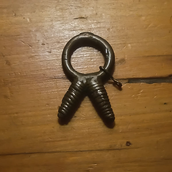 Antique Cameroonian Double Phallic Bronze Ring
