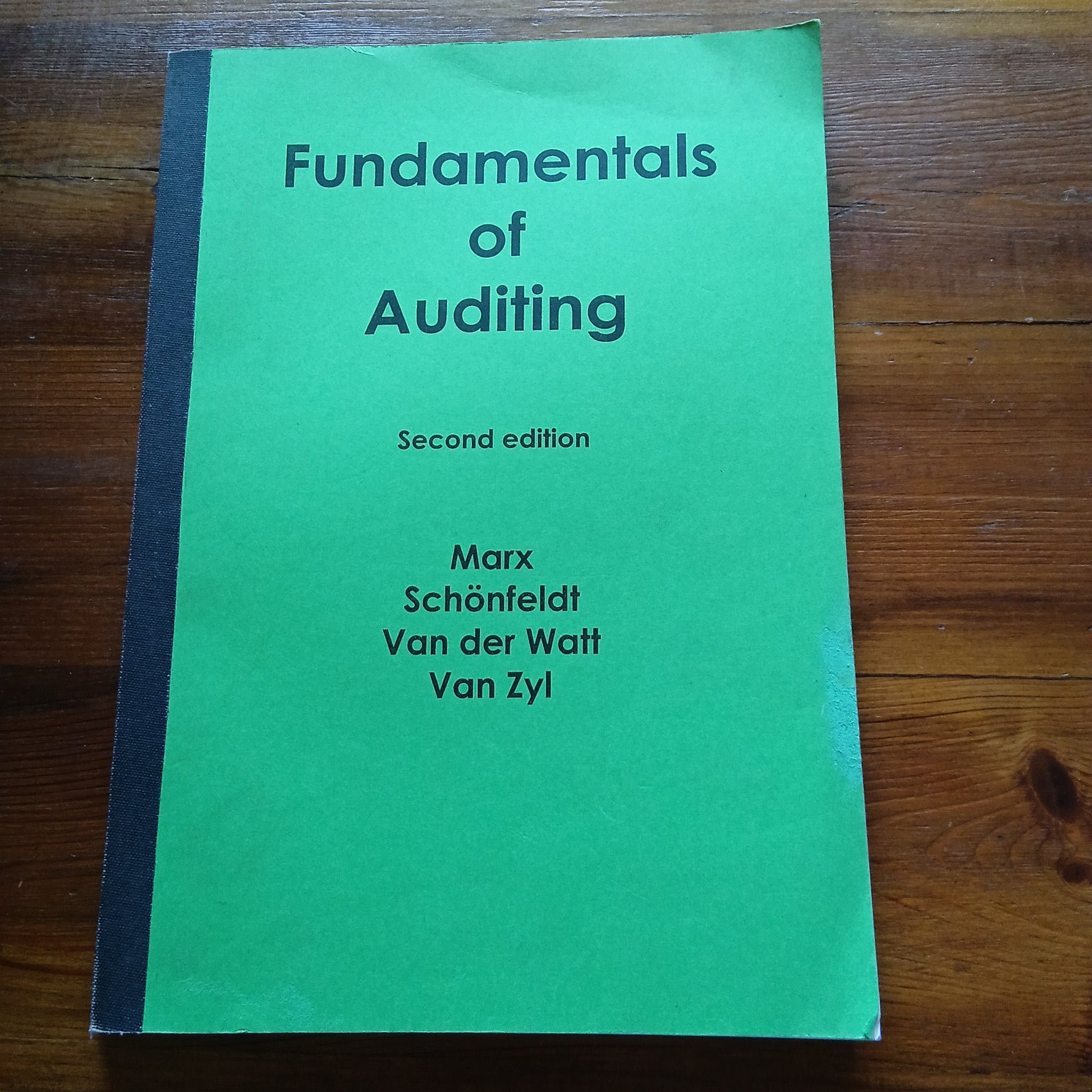 Fundamentals of Auditing - Second Edition (Marx et al.)