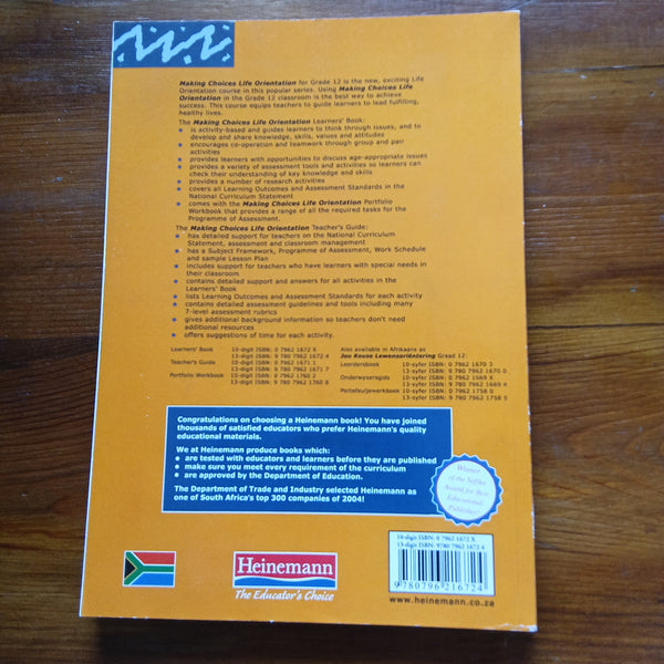 Life Orientation 12 (P. Farhangpour et al.)