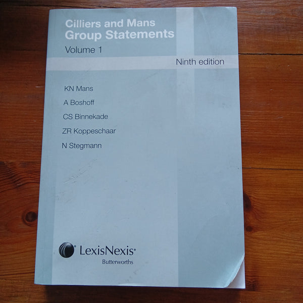 Cilliers and Mans Group Statements - Volume 1 - Ninth Edition (KN Mans et al.)