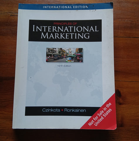 Principles of International Marketing ( & Ronkainen)
