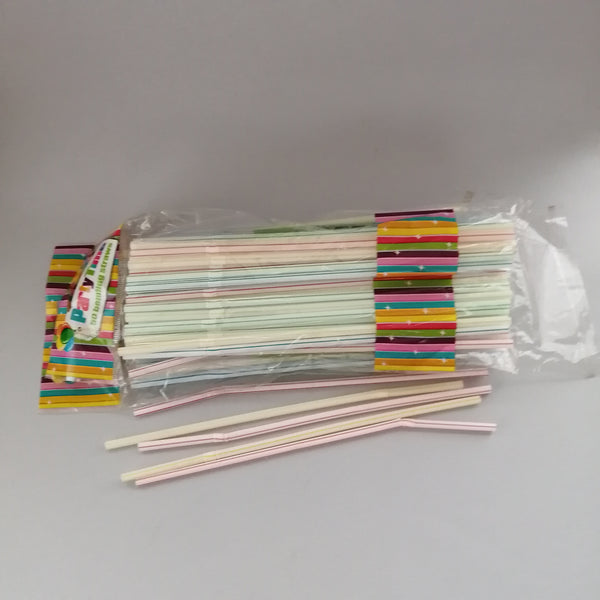 Straws (Bendable, Plastic, Multicoloured)