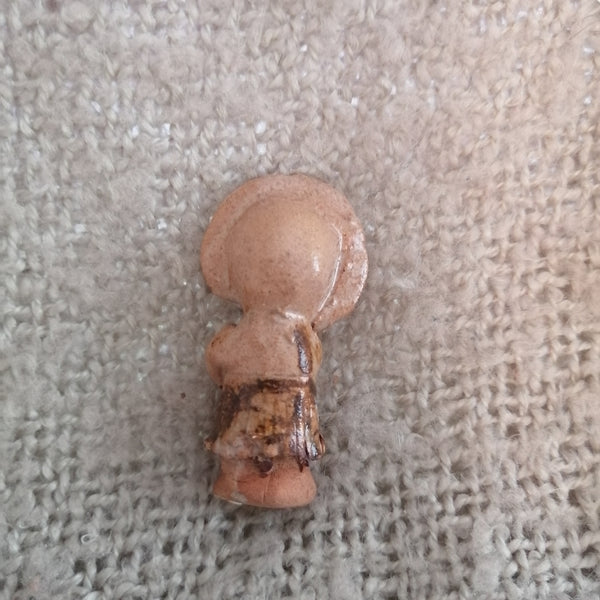 Ceramic Rustic Girl with Flower (Miniature, suitable for Printer's Tray)