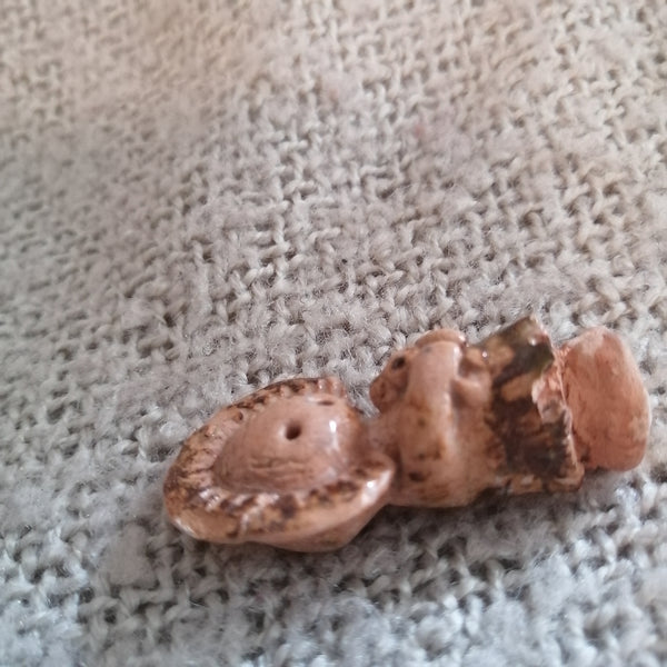 Ceramic Rustic Girl with Flower (Miniature, suitable for Printer's Tray)