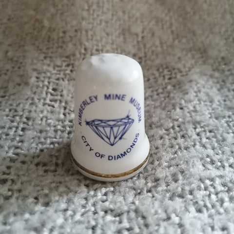 Kimberley Mine Museum Thimble Souvenir (suitable for Printer's Tray)