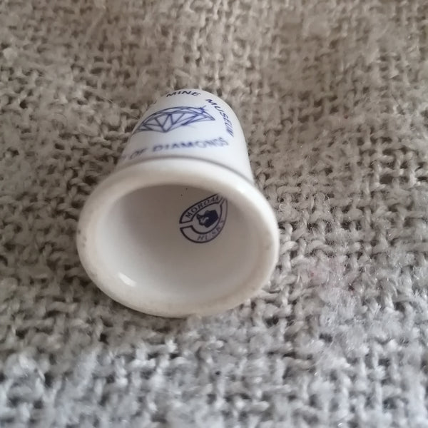 Kimberley Mine Museum Thimble Souvenir (suitable for Printer's Tray)