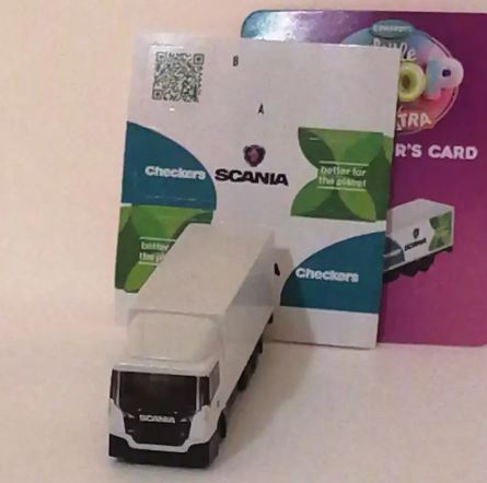 Checkers Mini 2024 Miniature "Scania" Truck with Card