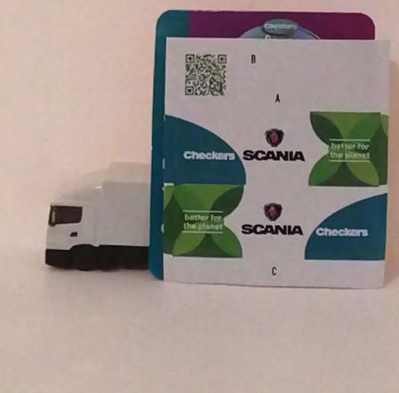 Checkers Mini 2024 Miniature "Scania" Truck with Card