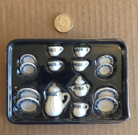 Miniature Tea Set (Miniature, suitable for printer's tray) Modern Design