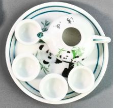 Miniature Tea Set (Miniature, suitable for printer's tray) Panda