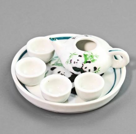 Miniature Tea Set (Miniature, suitable for printer's tray) Panda