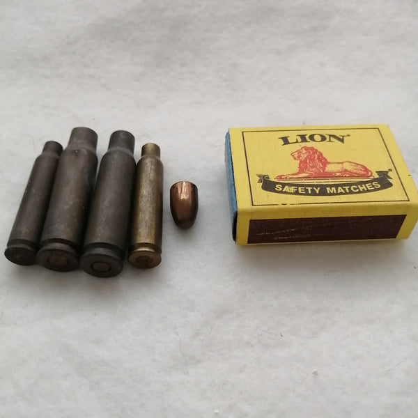 Bullet Shells (4) and 1 Projectile