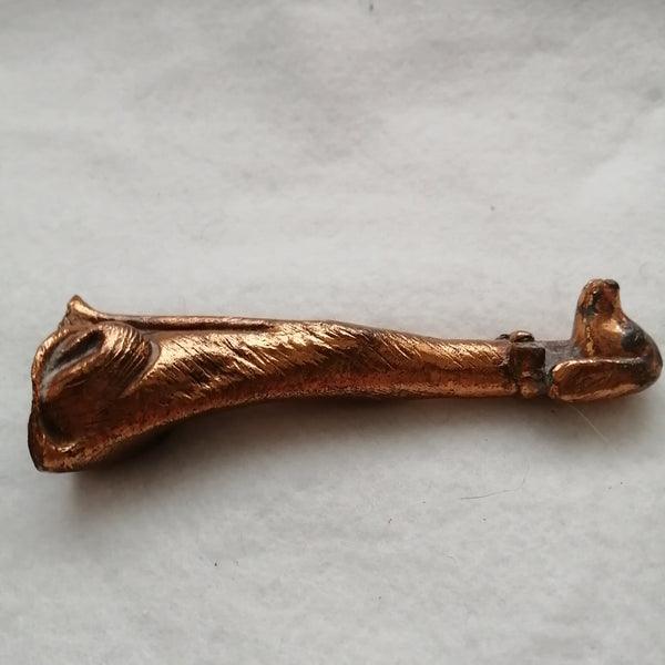 Abstract Dog 'Copper' Figurine