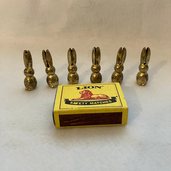Rabbit Miniatures 'Brass' Seating Cards - Set of 6