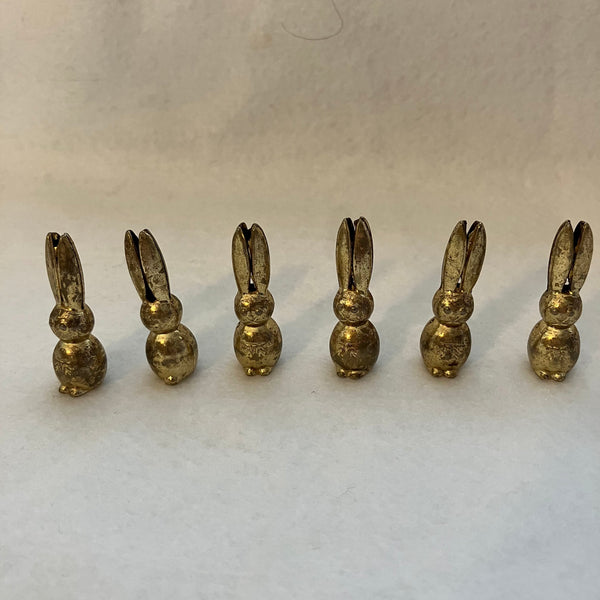 Rabbit Miniatures 'Brass' Seating Cards - Set of 6