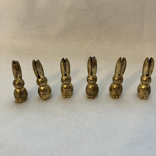 Rabbit Miniatures 'Brass' Seating Cards - Set of 6