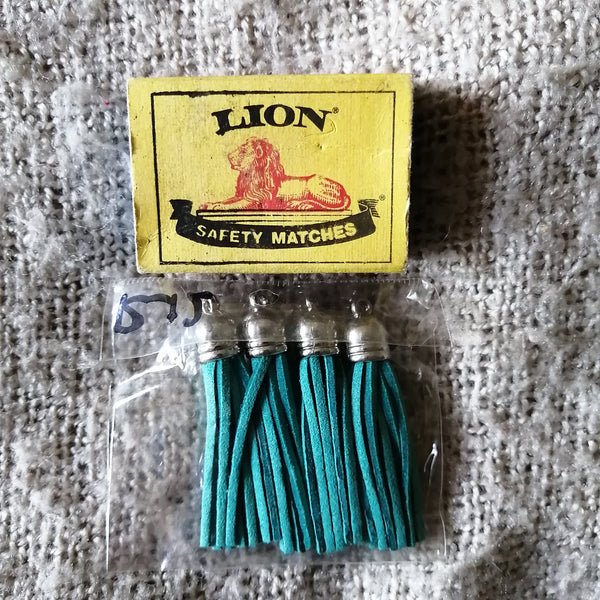 Leather Tassles (Teal)
