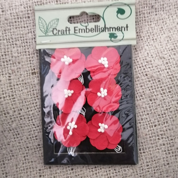 Dainty Paper Flowers (Red)