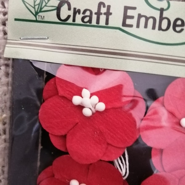 Dainty Paper Flowers (Red)