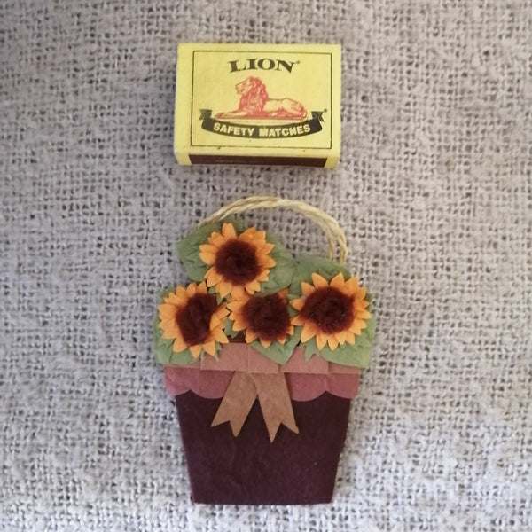 Sunflower Felt Portrait