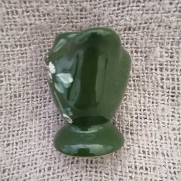 Green Ceramic Vase Handpainted (Miniature, suitable for printer's tray)
