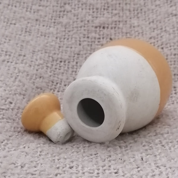 Clay Honey Jar with Stopper - Glazed (Miniature, suitable for printer's tray)