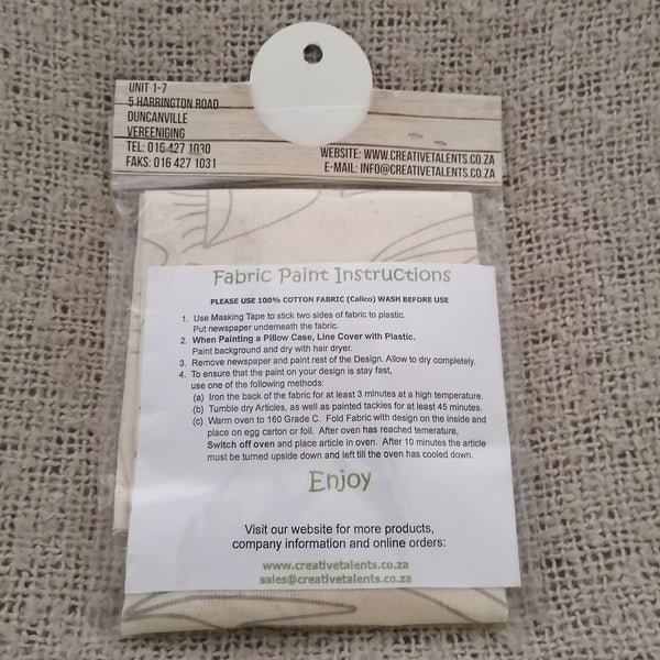 Pillow | Cushion Cover Fabric Painting