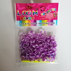 Loom Bands: Purple and White