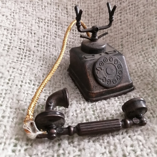 Vintage Hand-held Telephone (Miniature, suitable for Printer's Tray)