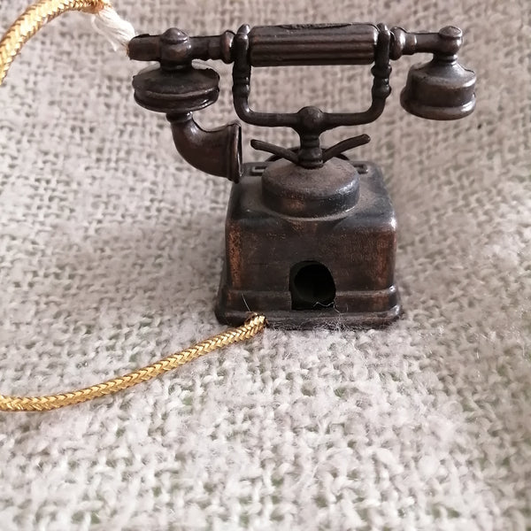 Vintage Hand-held Telephone (Miniature, suitable for Printer's Tray)