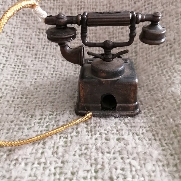 Vintage Hand-held Telephone (Miniature, suitable for Printer's Tray)