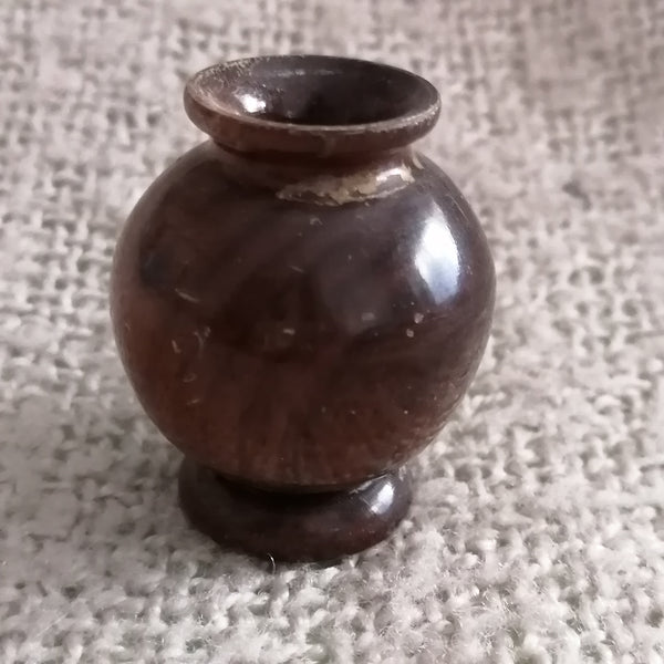 Wooden Urn Turned Glossy (Miniature, suitable for Printer's Tray)