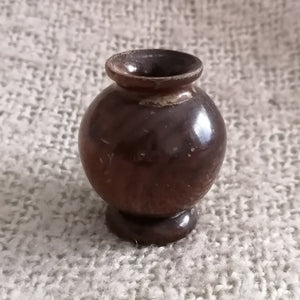 Wooden Urn Turned Glossy (Miniature, suitable for Printer's Tray)