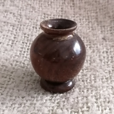 Wooden Urn Turned Glossy (Miniature, suitable for Printer's Tray)
