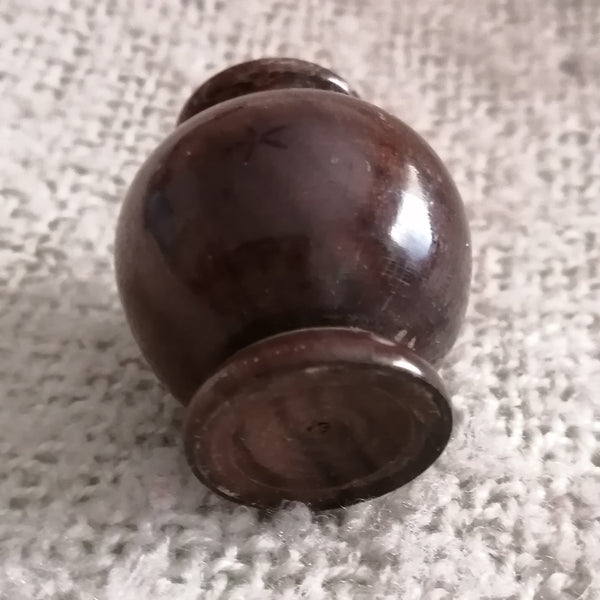 Wooden Urn Turned Glossy (Miniature, suitable for Printer's Tray)